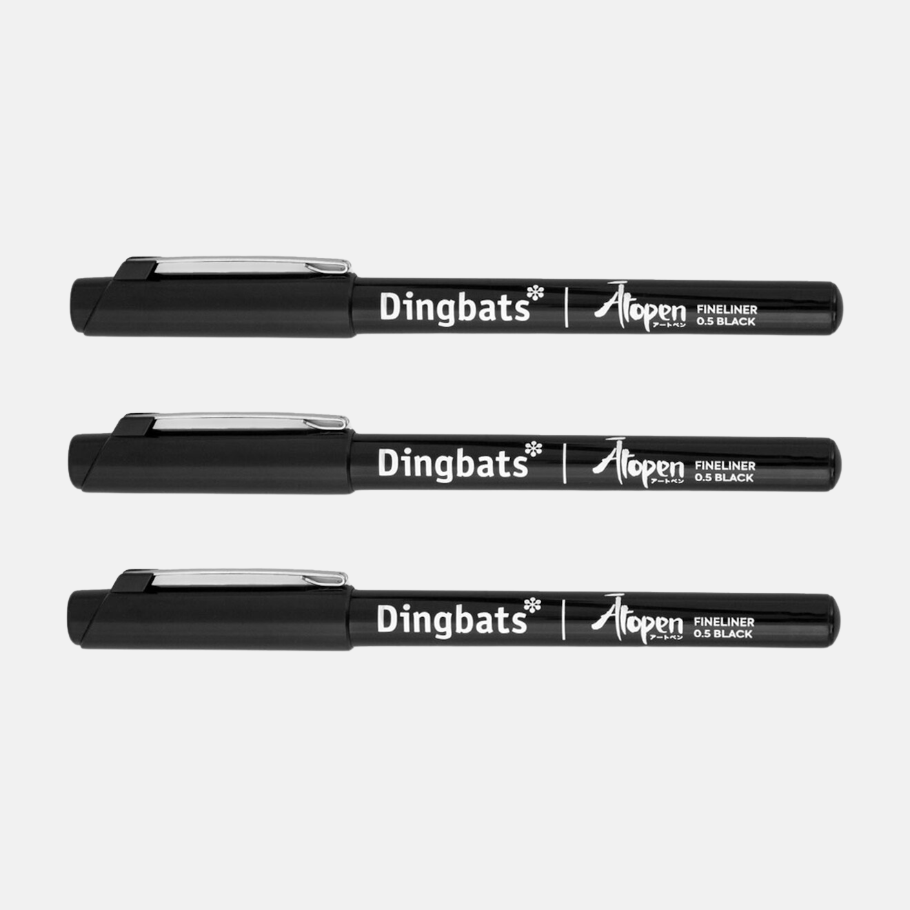 Pack / Black Fineliner 3pc Set - 05 (Coming Soon)