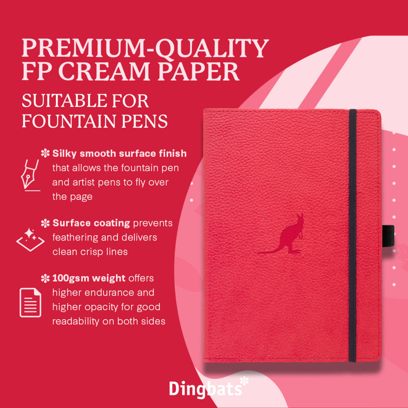 Red Kangaroo A6 (9.5 x 14.5 cm)