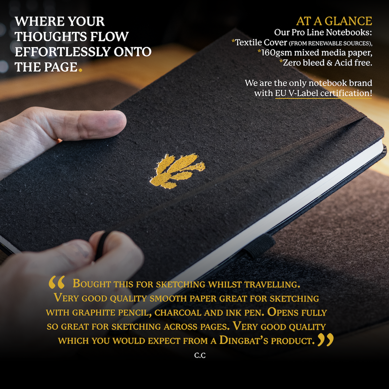 Black & Gold Cactus B5 (17.6 x 24.8 cm)