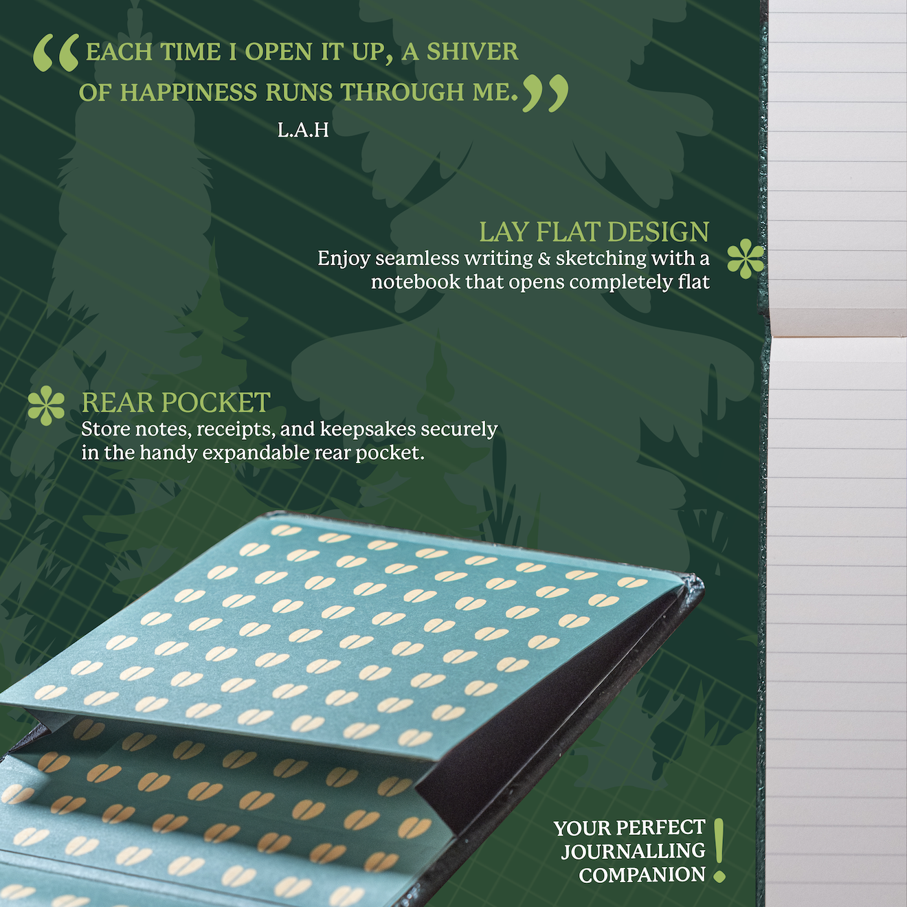 Green Deer A6+ Reporter (15.5 x 11 cm)