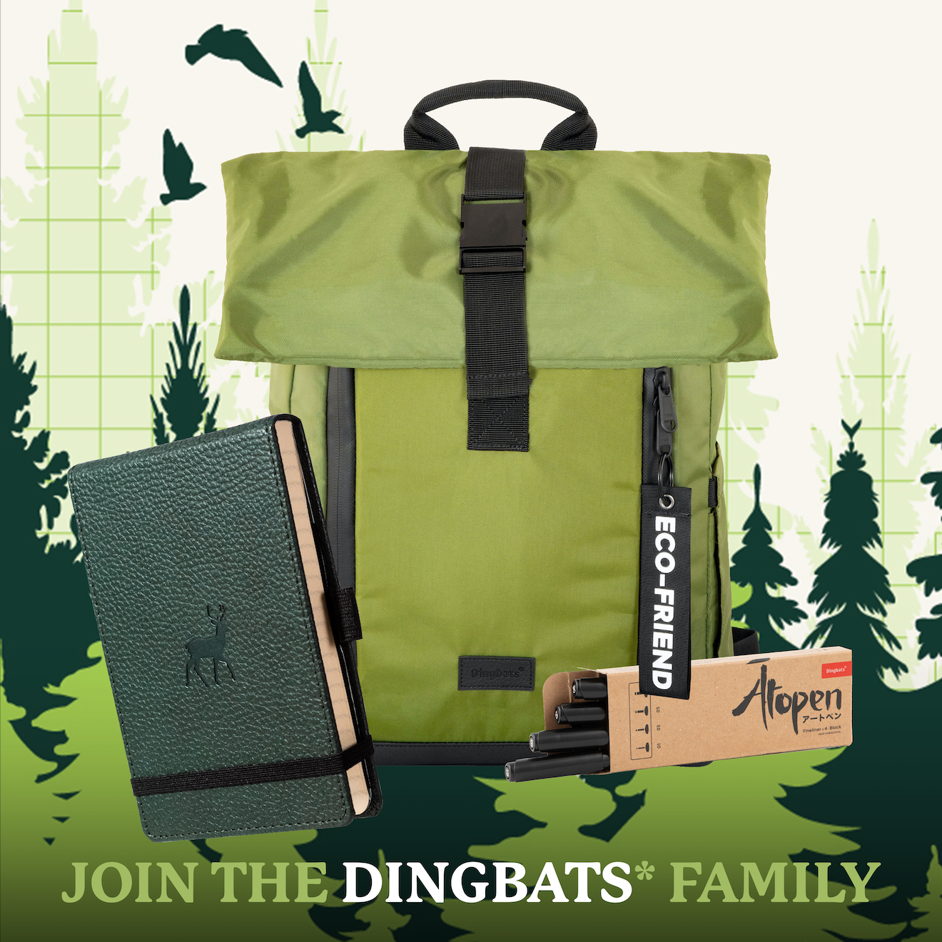 Green Deer A6+ Reporter (15.5 x 11 cm)