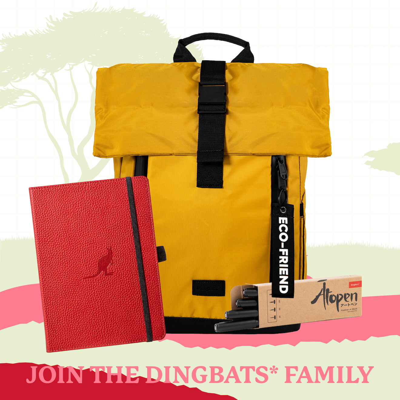 Red Kangaroo A5+ (15.5 x 21.5 cm)