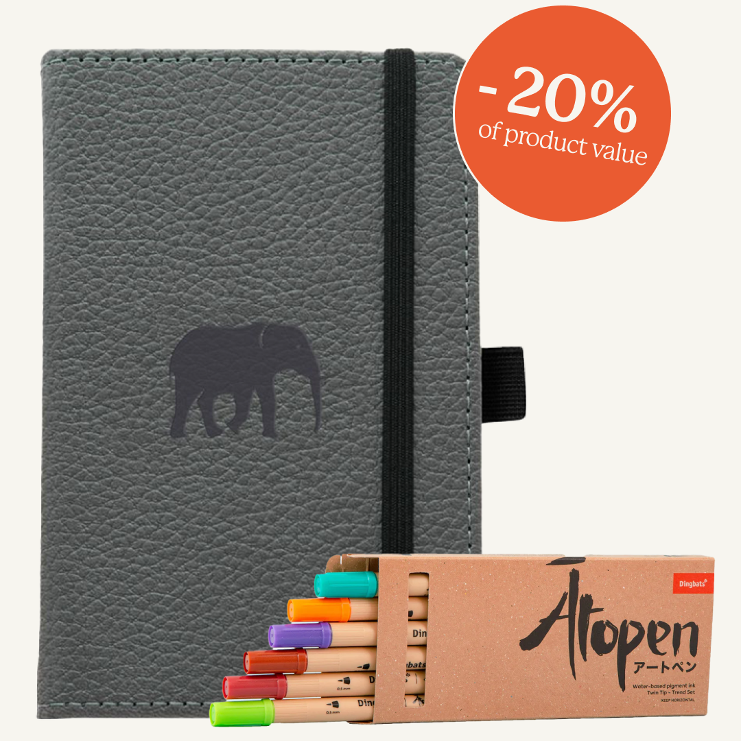 Black Fineliner 4pc Set - 01 03 05 08